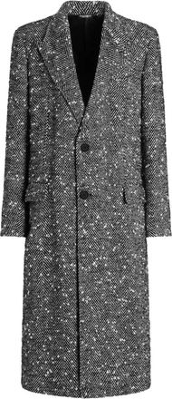 Dolce & Gabbana Cappotto Con Motivo A Spina Di Pesce-Uomo