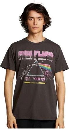 Chaser Pink Floyd U.s. Tour T-Shirt - Heren - T-shirts - Zwart - 2XL - Katoen - Tops