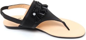 Hogan Valencia Sandaal - Dames - Sandalen - Zwart - 36 EU - Leer - Schoenen