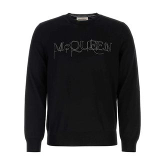 Alexander McQueen Hombre, Jerseys, Negro, Talla: M