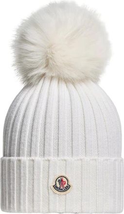 Moncler Jacket - Dames - Hoeden - Wit - S - Accessoires