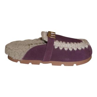 Mou Winter Bio Slide - Dames - Schoenen - Paars - Maat: 37 EU Wol