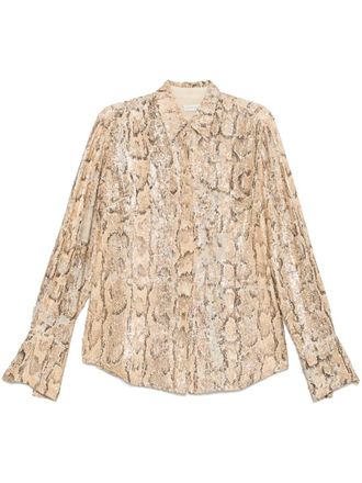 Dries Van Noten 01620-Celina Bis Emb 1482 W. W.Shirt