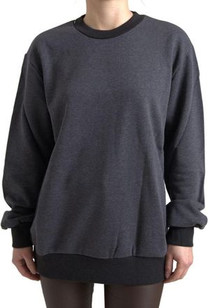 Dolce & Gabbana Womens Oversized Knitwear Sweater Tsh8085 - Grey Cotton - Size EU 38 (Womens)