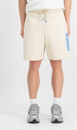 Alpha Industries Shorts ALPHA INDUSTRIES Alpha Puff Print Short, Herren, Gr. XXL, Normalgr&ouml;ssen, weiss (vintage wei&szlig;), Obermaterial: 80% Baumwolle, 20% Polyester, Hose