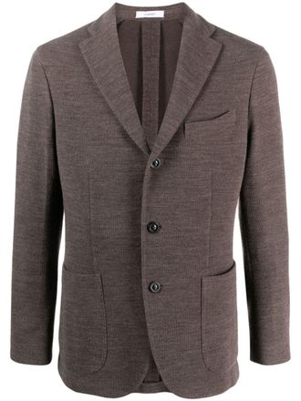 Boglioli Blazer met enkele rij knopen - Bruin