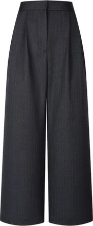 STUDIO TOMBOY Pantaloni gessati a gamba ampia - Grigio