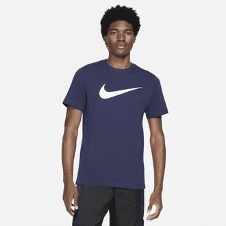 Nike Mens Nike Sportswear Swoosh T-Shirt in Blue | DC5094-410