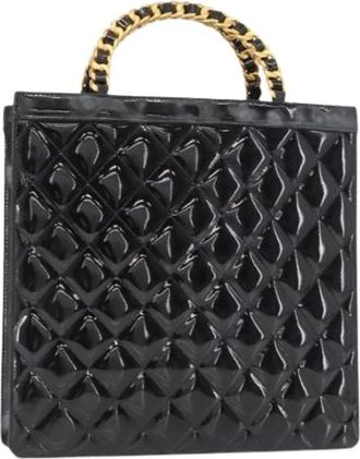 Chanel Pre-owned Leren Handtas - Dames - Vintage Handtas - Zwart - ONE Size - Leer - Vintage