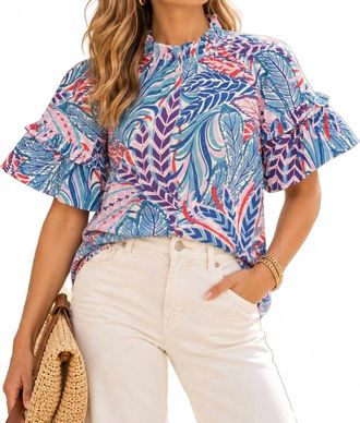 Banjanan Marie Top In Feathers Chili