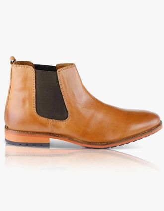 Silver Street London Mens Silver Street London ARGYLL Mens Chelsea Boots Tan - Brown - Size: 11