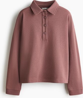 H&M Sweatshirt mit Kragen - Pink