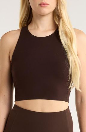 Rhone Revive Longline Bra in Dark Espresso at Nordstrom, Size X-Small