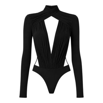 Amazu&igrave;n Body Anais con Aberturas y Fruncidos - Tops - Mujer - Negro - ONE SIZE