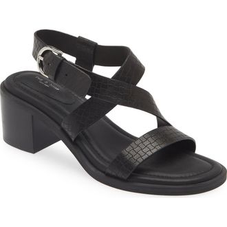 Rag & Bone Geo Ankle Strap Sandal in Blkbktw at Nordstrom Rack, Size 7.5Us / 37.5Eu
