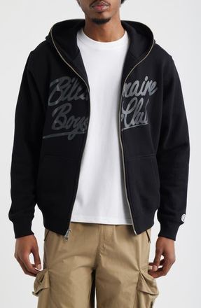 Billionaire Boys Club Script Logo Cotton Fleece Hoodie in Black at Nordstrom, Size Xx-Large