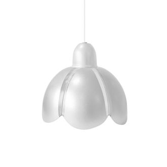 Tosel Suspensi&oacute;n campana vidrio blanco D17,5 cm