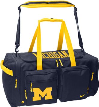 Nike Michigan Utility Power 2.0 Nike Mens College Duffel Bag in Blue | II9984-419