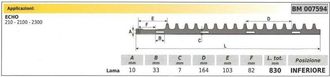 Echo Lama inferiore ECHO tagliasiepe 210 2100 2300 007594