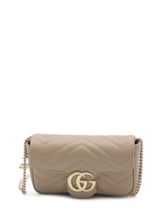 Gucci super mini GG Marmont bag - Neutrals
