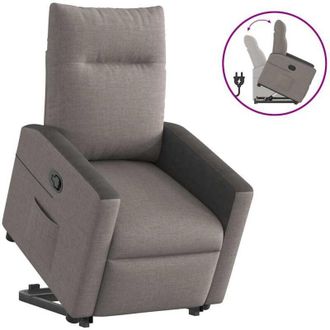 vidaXL Vidaxl - Sill&oacute;n Reclinable Elevable Tela Gris Taupe