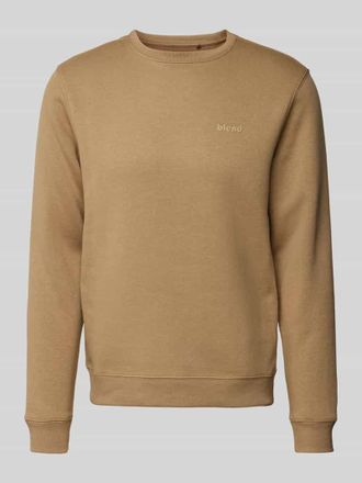 Blend Sweatshirt mit gerippten Abschl&uuml;ssen Modell Downton in Sand, Gr&ouml;&szlig;e XXL