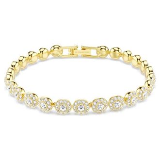 Swarovski Una Angelic Gold-Tone Plated Bracelet, Size S