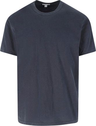 James Perse Blue Short-Sleeve Cotton T-Shirt