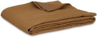 Lands Downunder Milo Linen Blanket in Prairie at Nordstrom, Size Queen
