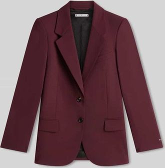 Tommy Hilfiger Relaxed Fit Kurzblazer aus Wollmix in Bordeaux, Gr&ouml;&szlig;e 34