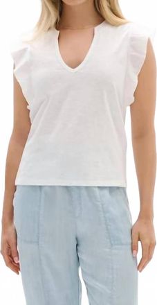 Hatley Mixed Media Tank Top In White