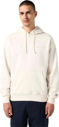 Champion Icons Geborduurd Tonaal Logo Hoodie - Heren - Hoodies - Beige - 2XL - Hoodies & sweatvesten