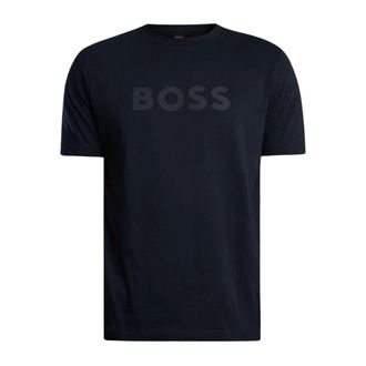 HUGO BOSS Tops, Heren, Blauw, L, Katoen, T-shirts
