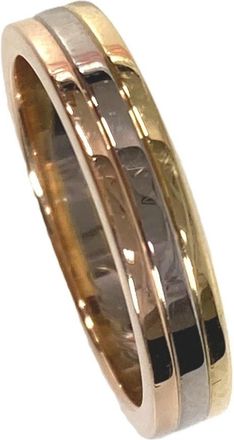 Cartier Trinity Gold Silver Pink Gold Yellow Gold (18K) Pink Gold (18K) White Gold (18K) Band Ring (Pre-Owned)