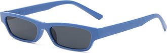 Generic Small Frame Outdoor Mens Sports Sunglasses Vacation Commuter Driving Sun Glasses(Blue)
