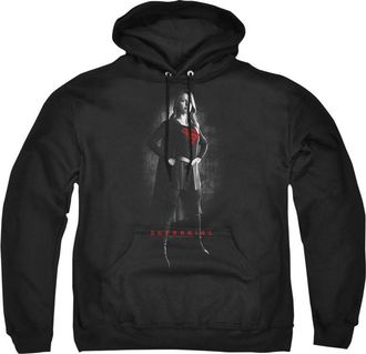 Gildan Supergirl Supergirl Noir Adult Pull Over Hoodie / Hooded Sweatshirt