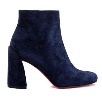 Christian Louboutin Louboutin Blue Suede Ankle Boots Size 40