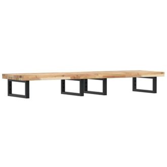 vidaXL Estante De Lavabo De Pared Acero Y Madera Maciza De Acacia Vidaxl