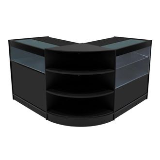 MonsterShop Harmonia LED Shop Counter Set B900, C900 & LM60 - Black