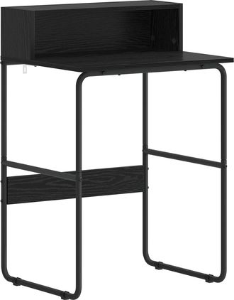 vidaXL Escritorio Con Almacenamiento Roble Negro 60 X 50 X 91 Cm Vidaxl