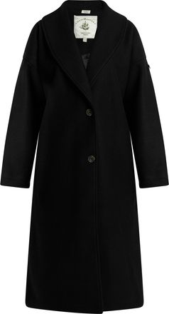 Dreimaster Dreimaster Overgangsjas in wollen look Dames zwart