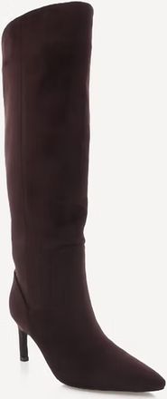 Billini Huda Knee High Stiletto Boot In Chocolate