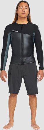 Volcom 1.5Mm Front Zip Lycra nero