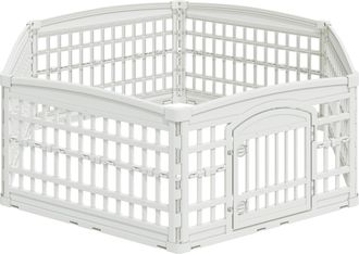 vidaXL Parque Infantil Para Perros De 6 Paneles 177,5 X 154,5 X 58 Cm Vidaxl