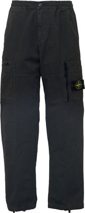 Stone Island Loose-Fit Cargo Pants with Multiple Pockets and Adjustable Cuffs