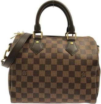 Louis Vuitton Pre-owned Damier Speedy Bandouliere Boston Bag - Dames - Vintage Handtas - Bruin - ONE Size - Vintage