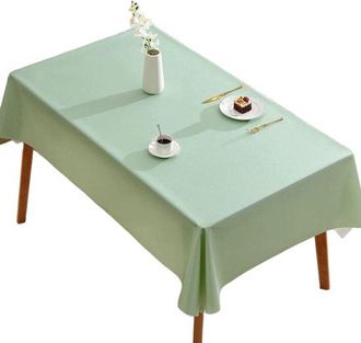 OEM Mantel Liso Con Estampado De Hojas De Loto. Resistente A Las Manchas. Ligero E Impermeable. Medidas: 120 X 170 Cm. Color: Azul Oscuro