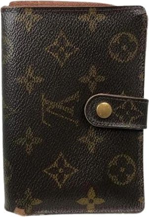 Louis Vuitton Pre-owned leren portemonnee - Dames - Vintage Accessoires - Bruin - ONE Size - Leer - Vintage