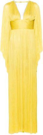 Maria Lucia Hohan Harlow silk maxi dress - women - Nylon/Spandex/Elastane/Silk - 38 - Yellow