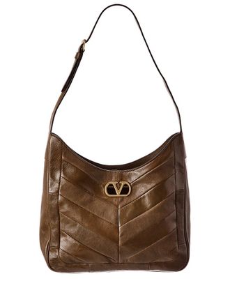 Valentino Vlogo Signature Leather Shoulder Bag